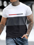 Summer New Style Men's T-shirt Casual Fashion 3D Letter
