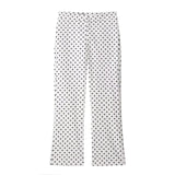 Women's Polka Dot Turtleneck Zipper Jacket with Pockets
