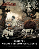 Halloween Animal Skeleton Bones Creepy Bat Mouse Lizard Decor Props