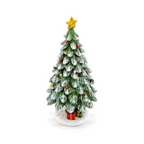 Cute Christmas Tree Figurine with Star & Gift Boxes Table Decor