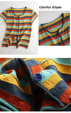 Fashionable Knitted Loose Thin Short-Sleeve Women's Top