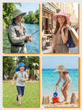 Children's sun hats for summer, baby sun protection hat
