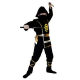 Kids Ninja Samurai Costume Set with Toy Sword Halloween Cosplay Outfit