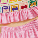 Infant Baby Girls Crocheted Flowers Toddler Summer Clothes