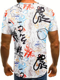Men's Oversized T-Shirts Summer Fashion  Round Neck T-Shirt