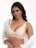 Women's Underwear Wire-Free Seamless Deep-V Full-Cup Bra