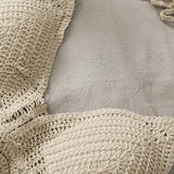 Sexy Boho Beach Holiday Camisole Halter Women Crochet Knit