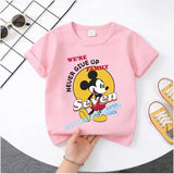 Mickey Minnie Summer Children's Pure Cotton Short-Sleeved