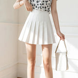 Women Pleated Skirts Summer High Waist Zipper JK Mini Skirts