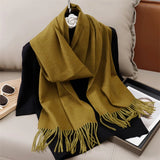 Women's Winter Cashmere Scarf Warm Pashmina Shawl Wrap