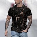Men's Oversized T-Shirts Summer Fashion  Round Neck T-Shirt