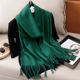 Women's Winter Cashmere Scarf Warm Pashmina Shawl Wrap