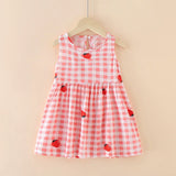Girls Sleeveless Princess Dress Cute Summer Casual Outfit