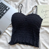 Women's Built-In Bra Spaghetti Strap Summer Camisole Top