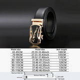 Men's Belt Metal Luxury Brand Automatic Buckle Leather High-Quality Belts