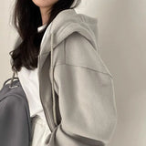 Women's Y2K Zip Up Hoodie Casual Long Sleeve Sweatshirt