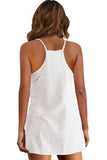 Summer Sleeveless Vest Dress Pocket Sports Short Skirt