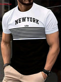 Men's Summer Sports Jersey T-Shirt, Short Sleeve, Breathable
