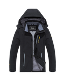 Men's Lightweight Waterproof Casual Windbreaker Outdoor Mountaineering Jacket With Hoodie