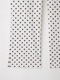 Women's Polka Dot Turtleneck Zipper Jacket with Pockets