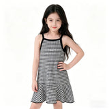 Girls Sleeveless Ruffle Nightdress Kids Pajama Dress