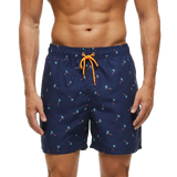 Summer Swimming Shorts Men Printing Fashion Polyester Swimsuit