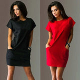 Summer Fashion Women Dress Dresses Casual Short Sleeve