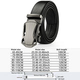 Men's Belt Metal Luxury Brand Automatic Buckle Leather High-Quality Belts