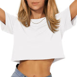 Crew Neck Fashion Women T Shirt Street Casual T-Shirt