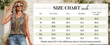 Fashionable Floral Print V-Neck Tank Top Women's Summer Shirt