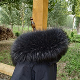 100% Real Fur Collar Women Raccoon Fur Scarf Warm Scarves Natural Fur Trim For Hood Man Coat Parkas Jackets Shawl Universal Down