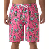 Summer New 3d Printed Flower Beach Shorts Men Tropical