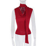 Summer New Women's Sexy Sleeveless V-Neck Lady Top Fashion