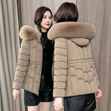 Casual Thickened Women's Parkas: Fashion High-Quality, Fashionable, Washable, Warm, Short Overcoat With Hoodie