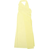 Women's Deep V Neck High Slit Backless Maxi Dress for Summer