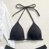 Sexy Lace Mesh Four-Piece Customizable Bikini Swimsuit Set