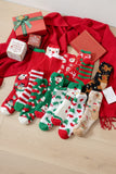 Christmas coral fleece warm and thick winter socks snowman floor socks