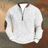 Men’s Cotton Stand Collar Sweatshirt – Warm Long Sleeve Winter Top