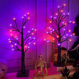 Warm White LED Birch Tree Lights Battery Powered Holiday Decor