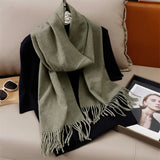 Women's Winter Cashmere Scarf Warm Pashmina Shawl Wrap