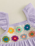 Toddler Kids Baby Girls Summer Flower Tanks Tops + Shorts
