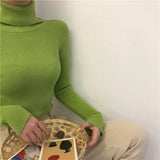 Women’s Ribbed Turtleneck Sweater Long Sleeve Warm Knit