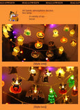 Halloween LED Pumpkin String Lights Outdoor Hanging Decor Garland