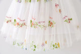 Toddler Girls Princess Tulle Dress Puff Sleeve Tutu Dress