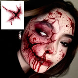 Halloween Scary Fake Scar Temporary Tattoo - Bloody Scratches Sticker