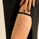 IngeSight.Z Pearl Tassel Thigh Chain Women Adjustable Leg