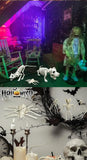 Halloween Animal Skeleton Bones Creepy Bat Mouse Lizard Decor Props