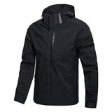 Men's lightweight windbreaker jacket with Hood | Zip Up, Underarm vents, Windproof Hoodie