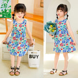Girls Sleeveless Princess Dress Cute Summer Casual Outfit