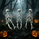 Halloween 30cm Posable Skeleton Prop Horror Skull Party Decoration